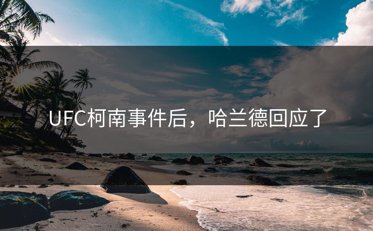 UFC柯南事件后，哈兰德回应了